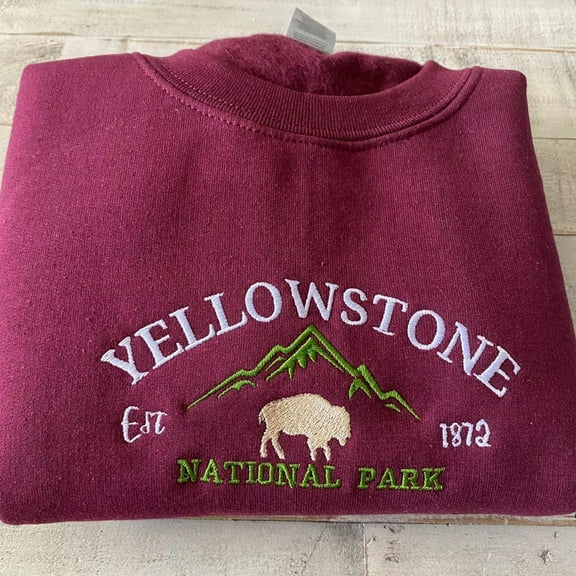 Yellowstone Embroidered Sweatshirt, Unisex Sweatshirt-LINHKHA