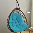 thumbnail image 3 of JIAN YA NA Hanging Basket Egg Chair Cushion Sofa Swing Chair Seat Cushion Padded Soft,Peacock Blue(Only cushion), 3 of 10