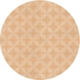 thumbnail image 1 of Ahgly Company Indoor Round Patterned Deep Peach Orange Area Rugs, 3' Round, 1 of 6