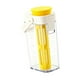 thumbnail image 1 of Cold Brew Pitcher Dispensador para Bebidas Frías Jarra Grande Portátil Cafetera Fría Reutilizable con Asa Material PP Y Silicona Adecuada para Picnic Amarillo, 1 of 9
