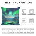 thumbnail image 5 of Orinice Aurora Mountains Lake Graphic Decorative Pillow Cover for Home Couch Living Room Bed Sofa 24x24in, 5 of 5