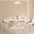 thumbnail image 2 of Conference Dining Tables Center Luxury Modern Dining Table Set 4 Chairs Floor Living Room Muebles Para El Hogar Home Furniture My Lux Decor Round, 2 of 6