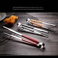 thumbnail image 4 of BBQ Tongs, Stainless Steel Heavy Duty 10 Inch Grill Tongs with Non-Slip Locking Grip, Ergonomic Handle for Outdoor Barbecue Cooking, Grilling Accessories, 4 of 9
