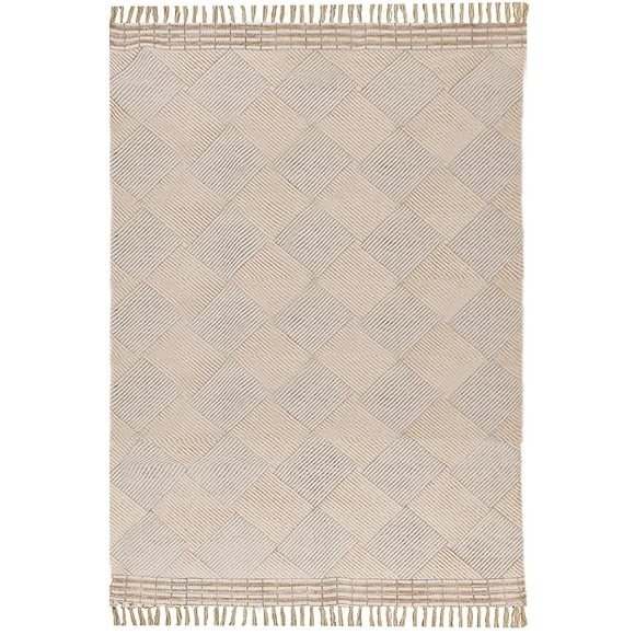 Casavani Geometric Area Rug Rectangle Outdoor Mat Beige area Rugs 12x18 Feet