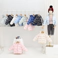 thumbnail image 4 of Godderr Kids Baby Down Outwear 1-7Y Toddler Winter Warm Down Jacket Coat Ears Hoodie Elastic Cuffs Outerwear Printing Down Coat, 4 of 7