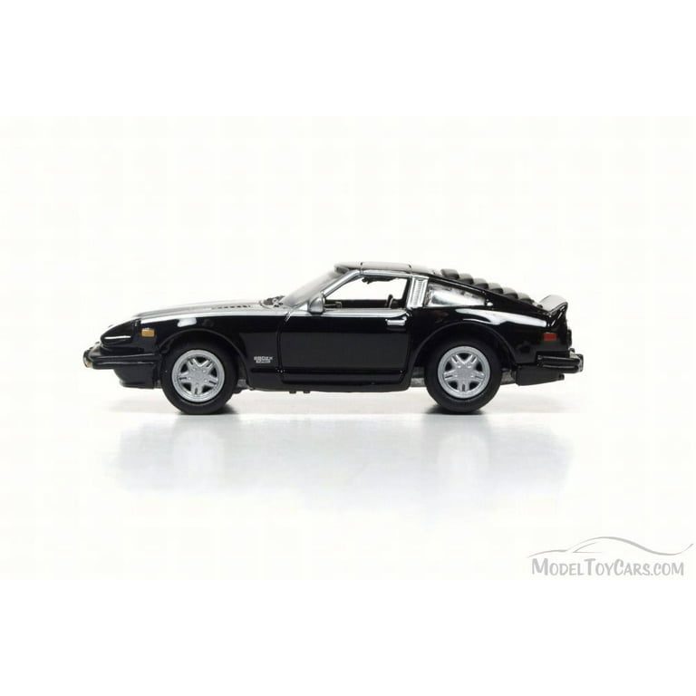 1980 Datsun 280Z, Black w/ Silver - Round 2 Johnny Lightning JLCG002B -  1/64 Scale Diecast Model Toy Car