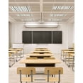 thumbnail image 4 of Fluorescent Light Covers for Ceiling Lights 2 Pack, Dark Sage Green Botanical Magnetic Classroom Light Covers 4x2 Feet, Summer Botanical Leaf Vertical Stripes Fluorescent Ceiling Filters for Office, 4 of 7