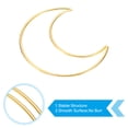 thumbnail image 3 of Aros de atrapasueños de luna de 4 pulgadas Uxcell, 4 piezas de aro floral de macramé de metal para Navidad, dorado, 3 of 6