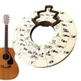 thumbnail image 1 of 3 Pcs Outil Mélodie en Bois, Roue Musicale, Roue Cercle de Cinquièmes Outil d'Apprentissage Guitare, Roue Cercle en Bois, 1 of 8