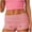 Red, variant on Ruimatai Women's Biker Shorts High Waisted Striped Stretch Soft Casual Yoga Shorts for Workout Daily Wear Loungewear