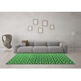 thumbnail image 3 of Ahgly Company Indoor Rectangle Abstract Emerald Green Modern Area Rugs, 2' x 5', 3 of 4