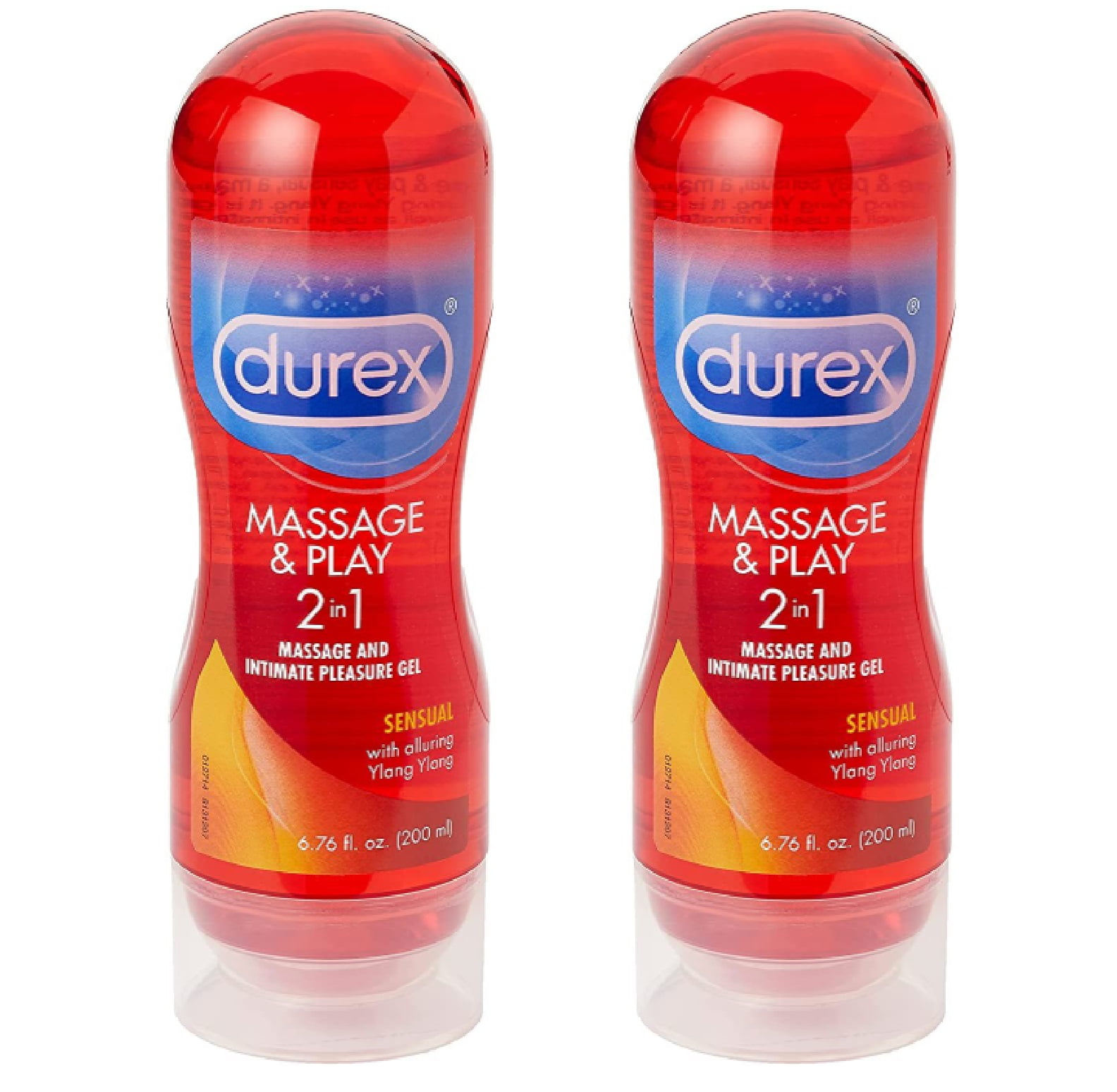 Durex Water Based Lube, Touch & Play Personal Lubricant with Ylang Ylang  for Women & Men, 6.76 FL OZ