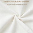 thumbnail image 3 of Aukfa 99" Oversized Cloud Sofa Boneless Couch 4-Seater Tufted Upholstered Sofa for Living Room, 2 Pillows, Corduroy, Cream, 3 of 9
