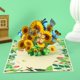 thumbnail image 2 of Juego de 2 tarjetas desplegables de girasol, tarjetas de felicitación 3D hechas a mano para el día de la madre, día de San Valentín, boda, aniversario, amor, romance, agradecimiento, pensamiento en ti, 2 of 5