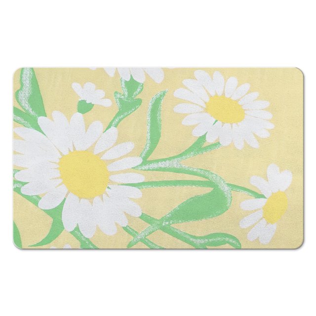 Experience Luxury Absorbent Medallion Floral Bath Mat, Quick Dry, Spa Design for Shower