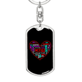 thumbnail image 6 of Brave Patient Mother  Mom Stainless Steel or 18k Gold Premium Swivel Dog Tag Keychain, 6 of 17