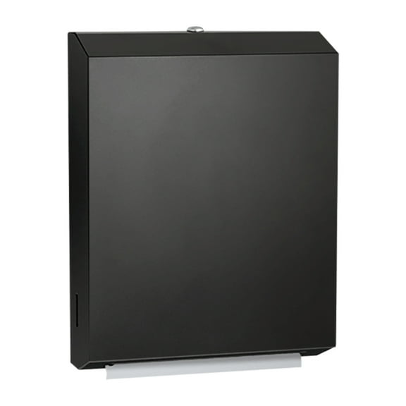 ASI 0210-41 - Matte Black Paper Towel Dispenser (Multi, C-Fold)  Surface Mounted