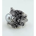 thumbnail image 4 of Navya Craft Freshwater Pearl 925 Sterling Silver Handmade Women Statement Ring, Pearl Jewelry Size 11.0, 4 of 4