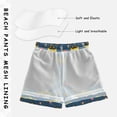 thumbnail image 5 of Yellow Truck Tractor Pattern Swim Trunks Quick Dry Beach Pool Board Shorts Lightweight Stylish Print Sizes 2T to XL, 5 of 8