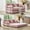 Pink, variant on ODUWA 35" High Back Folding Sleeper Sofa Bed, Convertible Floor Couch with Rounded Arm Supports, All Foam Lounge Sofa for Living Room, Apartment, Office