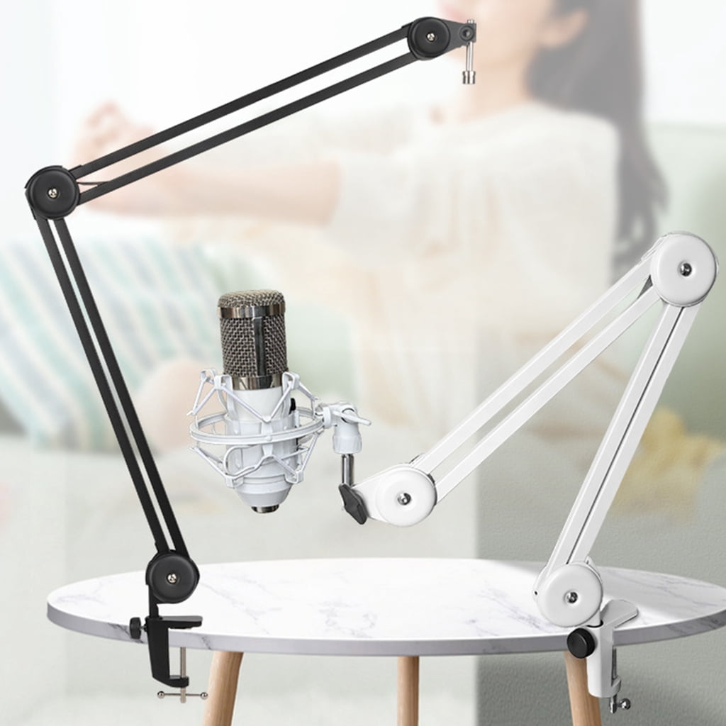 WINDLAND Microphone Boom Arm Desktop Mount Stand Rack Convenient Foldable Mic Holder