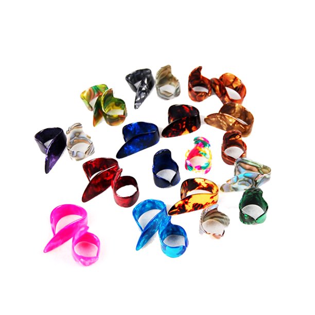 Plastic Finger Picks Tumb Finger Picks for Acoustic Electric Bass