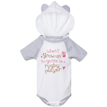 

Inktastic Rugby Player Future Gift Baby Girl Bodysuit