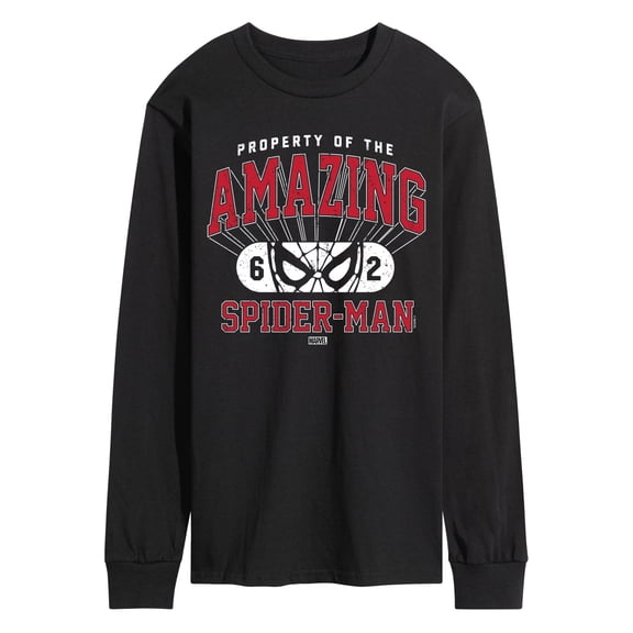Marvel Spider-Man - Property Of Spider Man - Men's Long Sleeve Graphic T-Shirt