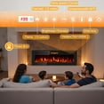 thumbnail image 2 of Edendirect 36 in. Wall Mounted Electric Fireplace in Black with Multi-Color Flames,Remote,1500/750W,Low Noise, 2 of 9