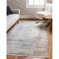 thumbnail image 1 of Unique Loom 3133042 4 x 6 ft. Olwen New Classical Rectangular Rug, Light Blue, 1 of 4