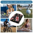 thumbnail image 6 of Yuyamidu The Union Jack Golf Towel Portable Golf Towels Golf Accessories 23.62" x 15.74" Absorbent Coral Velvet Towel Soft Comfortable Fabric for Golf Bags, Cart or Club, 6 of 7