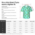 thumbnail image 6 of Lsque Frogs And Aquatic Plants pattern Hawaiian Shirt for Men, Unisex Summer Beach Casual Short Sleeve Button Down Shirts-Small, 6 of 9