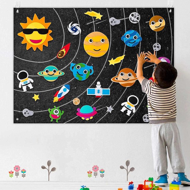 Juego de Tablero de Cuentos ShuxiuWang Sistema Solar 35 uds Juguetes de Laboratorio Espacial