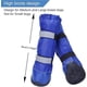 thumbnail image 3 of Zhuge Botas para perros para exteriores, zapatos de invierno para perros, antideslizantes, para nieve y lluvia (negro, M, 4 piezas), 3 of 4