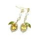 thumbnail image 5 of Pendientes de diamantes de imitación,Pendientes de limón con diamantes de imitación para mujer,dijes sencillos,Pendientes de joyería de moda para San Valentín y cumpleaños,Pendientes de, 5 of 8