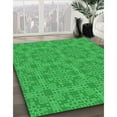thumbnail image 2 of Ahgly Company Indoor Round Patterned Neon Green Area Rugs, 6' Round, 2 of 6