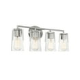 thumbnail image 4 of Satin Nickel Four Light Bath Bar from the Sacremento Collection, 4 of 5