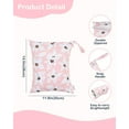 thumbnail image 3 of BABY 3 Cloth Diaper Wet Dry Bags Waterproof Reusable with Two Zippered Pockets Travel Beach Pool Daycare Soiled Baby Items Yoga Gym Bag for Swimsuits or Wet Clothes Small Medium Large 3L-ZM26, 3 of 4