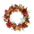 thumbnail image 4 of Falso Hydrangea Wreath Puerta Simulación Decoración de flores Fiestas en el hogar Adorno floral Inevent HA8272-00B, 4 of 6