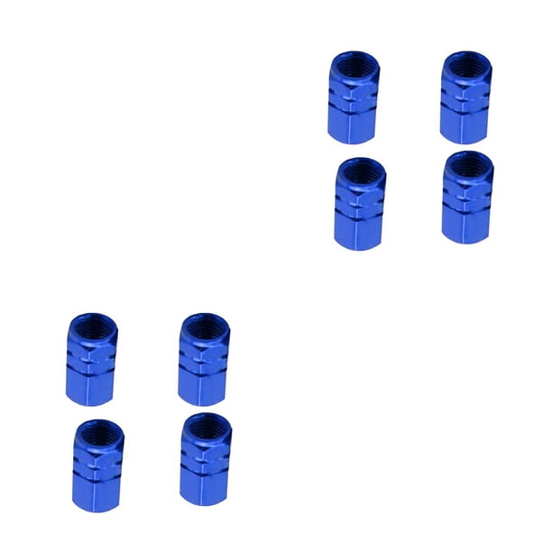 Scienceny 4 piezas de tapas decorativas para neumáticos, cubiertas para válvulas de neumáticos, cubiertas exquisitas para tapones de Azul 2piezas