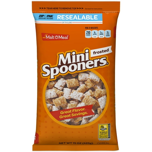 Malt O Meal® Frosted Mini Spooners® Cereal 15 oz. ZIPPACK® Walmart