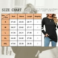 thumbnail image 4 of SHIBEVER Fall Fashion V-Neck Stripe Tunics Tops Blouses For Women Workout Long Sleeve Solid T-Shirts Black XL, 4 of 6