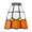 Orange White, variant on oshhni Glass Lamp Shade Ceiling Shade for E27 Hanging Light Fixture Replacement Bulb Guard Cage Chandelier Cover for Bar Dining Room Orange White