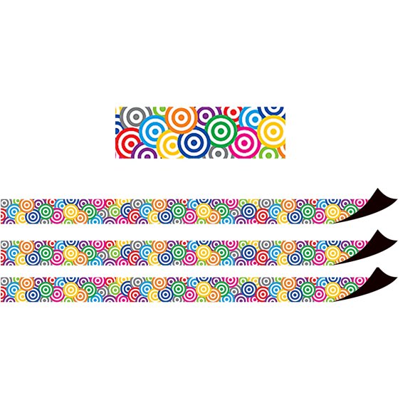 Teacher Created Resources Targets Magnetic Border, 24 Feet Per Pack, 3 Packs