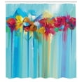 thumbnail image 3 of Ambesonne Art Shower Curtain, Bouquet of Meadow Flowers, 69"Wx70"L, Multicolor, 3 of 3