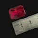 thumbnail image 4 of Rubí rojo Pigeon Bloos de 28,15 quilates, 13 x 18 mm, talla esmeralda, AAAA+, joyería con piedras preciosas sueltas ------Código de producto 61963, 4 of 5