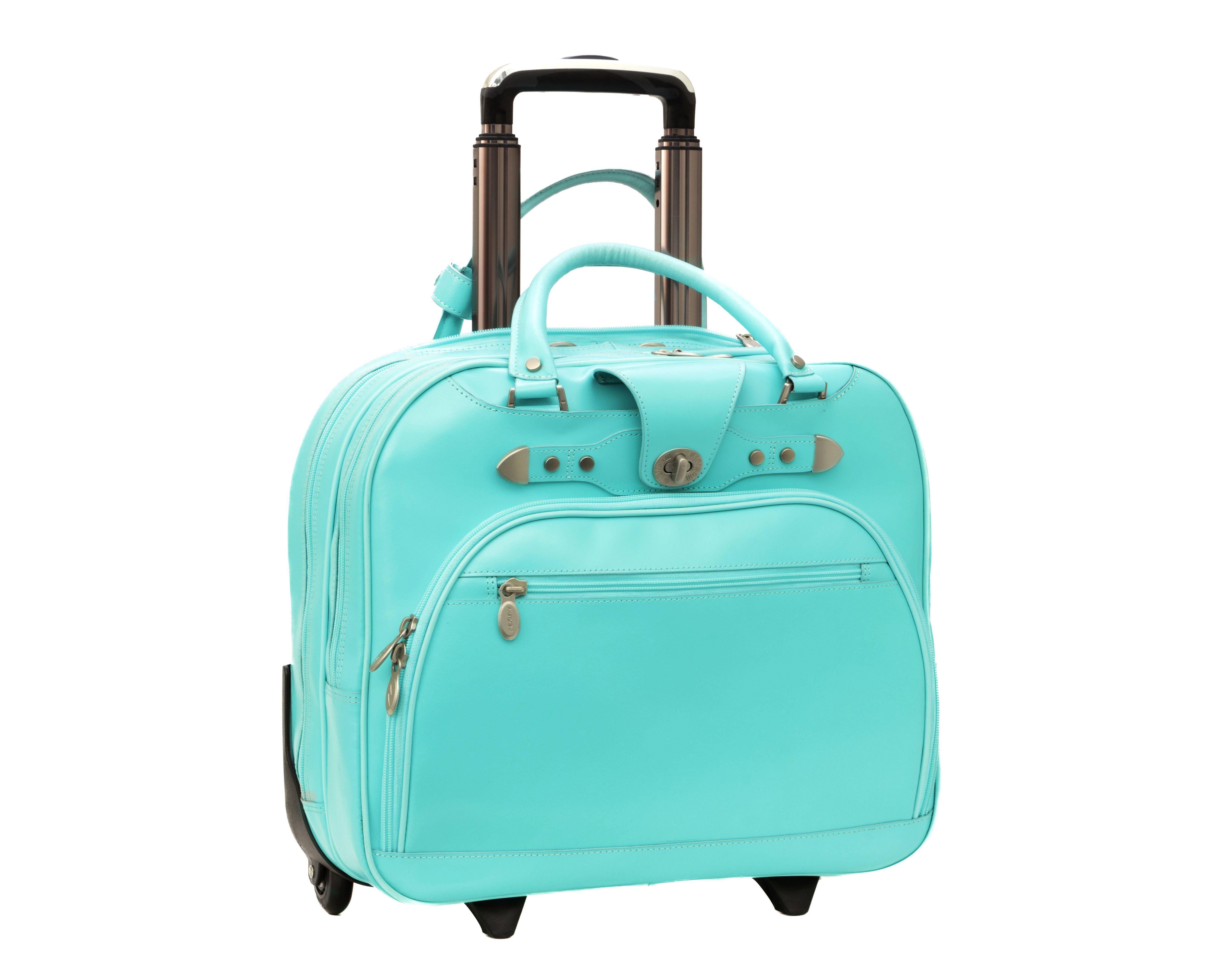 McKleinUSA REDWOOD 15" Leather Wheeled Ladies' Laptop Briefcase