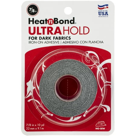 HeatnBond Ultrahold Iron on Adhesive for Dark Fabric .875x10yd