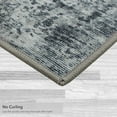 thumbnail image 6 of Washable Skid-Resistant Area Rug Geometric Blue 5' x 7', 6 of 9
