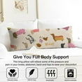 thumbnail image 3 of Dog and Nature Artwork Body Pillow Cover 20x54 - Stretchy Fabric - Invisible Zipper, 3 of 5